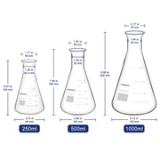 Erlenmeyer Flask, Wide Mouth, 250-1000 ml Labasics