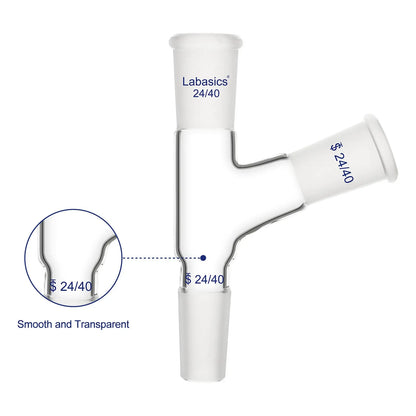 105° 3-Way Glass Distilling Adapter Labasics