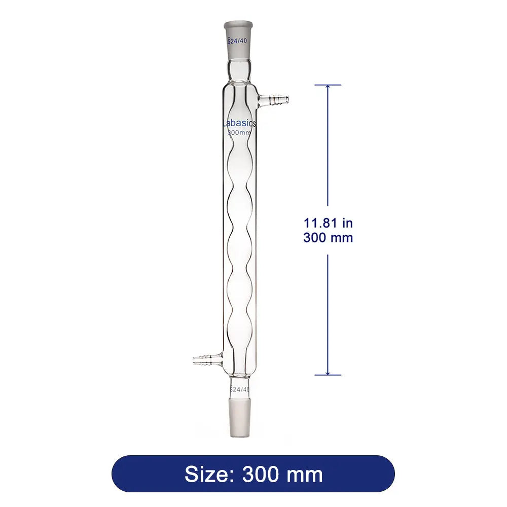 Glass Allihn Condenser, 24/40 Joint Jacket Length Labasics