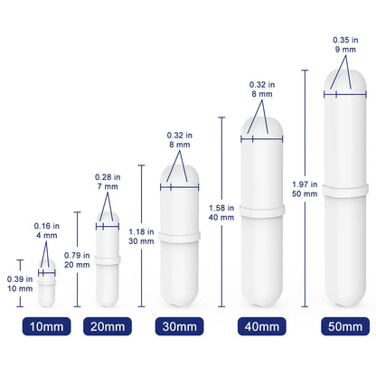 Magnetic Stir Bar Set, Model B, 5PK, 10-50mm Labasics