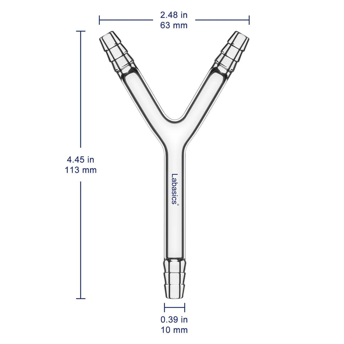 Y-Shaped 3-Way Gas Circulation Connection Adapter Labasics shop