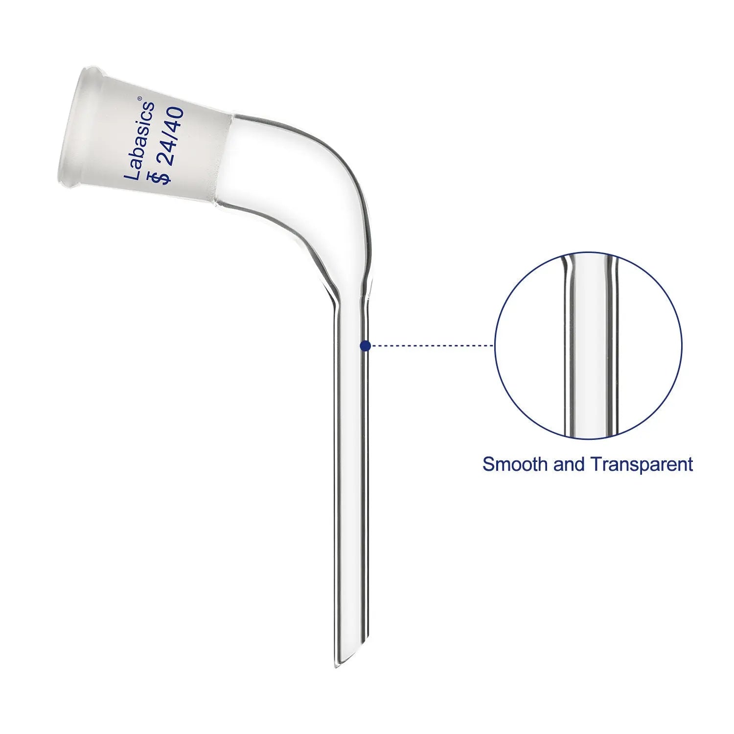 Glass 105 Degree Angle Distillation Adapter Labasics