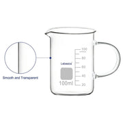 Laboratory Grade Glass Graduated Beaker Labasics