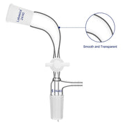 Glass Vacuum Take Off Adapter with PTFE Stopcock, 24/40 Joints, 105 Degree Bent Labasics Shop