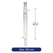 Glass Graham Condenser, 24/40 Joint Jacket Length Labasics