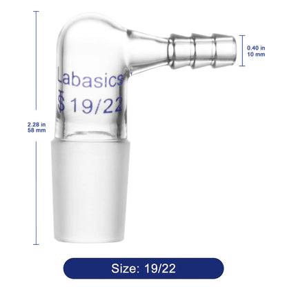 Inlet Adapter with Hose, 90 Degree Vacuum/Gas Bent Labasics
