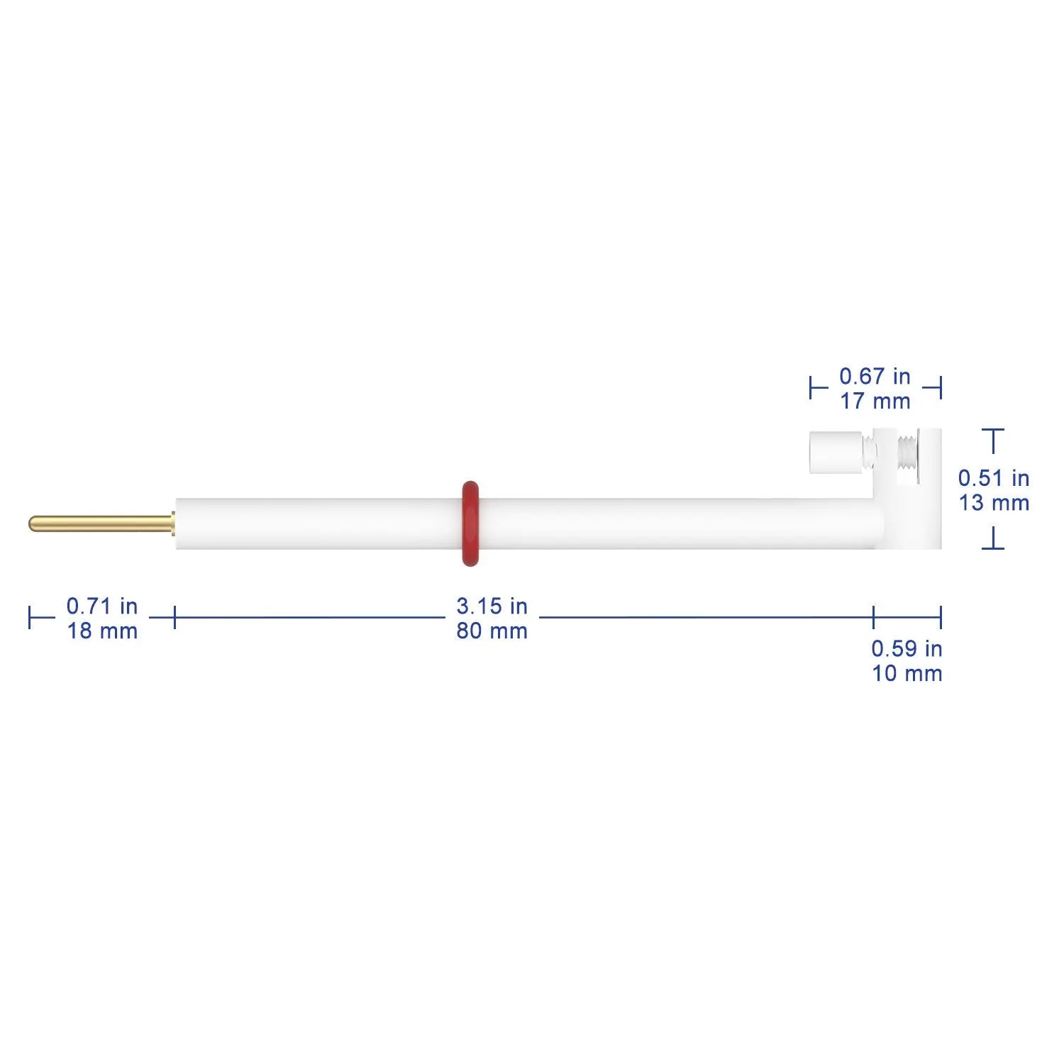 L-Shape Platinum Sheet Electrode Holder Labasics shop