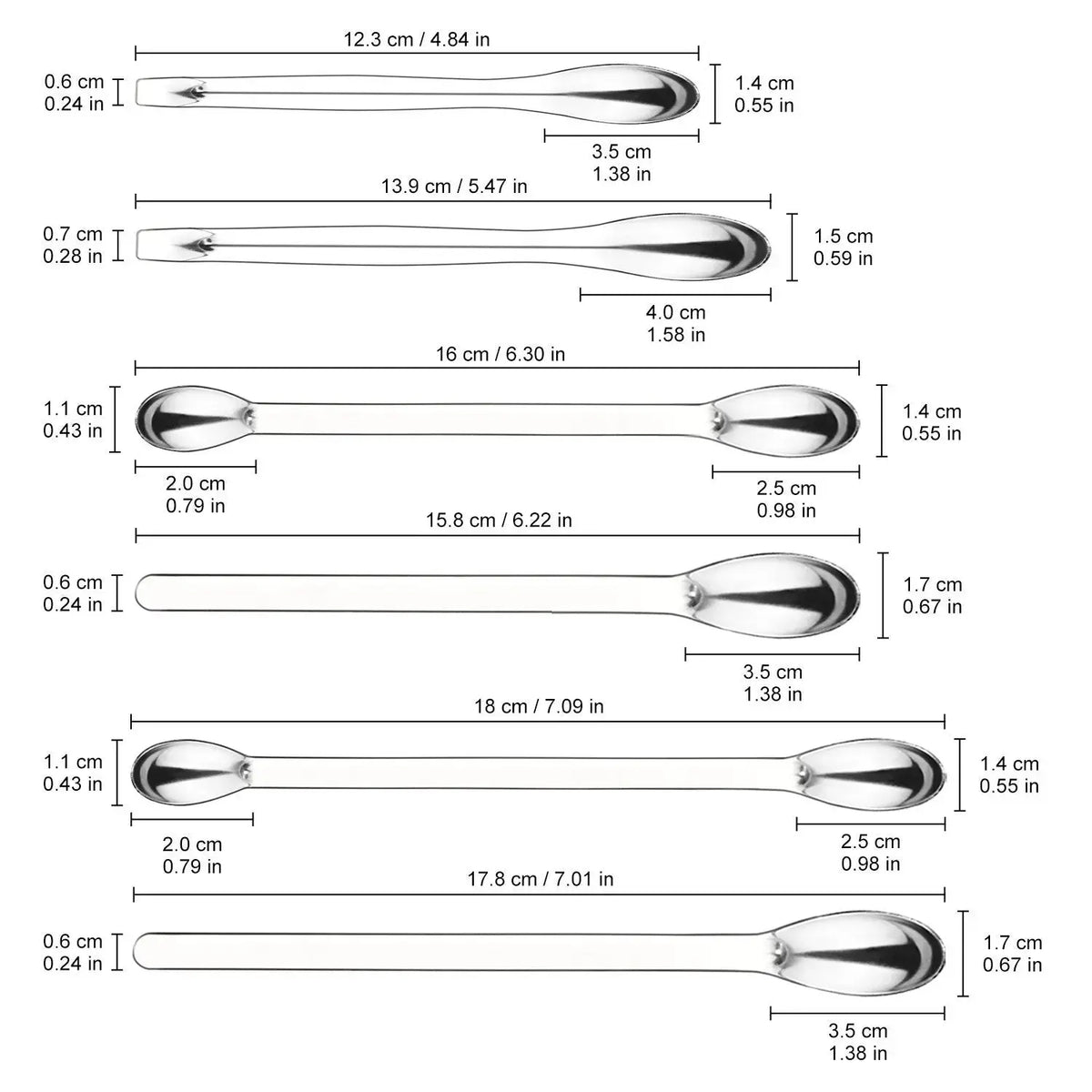 11 Pcs Lab Micro Spoon and Spatula Set Labasics