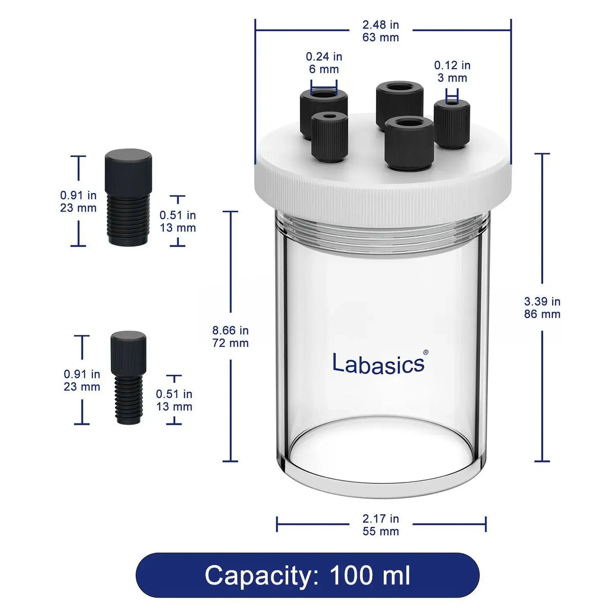 Electrolytic Cell,50-100ml Labasics