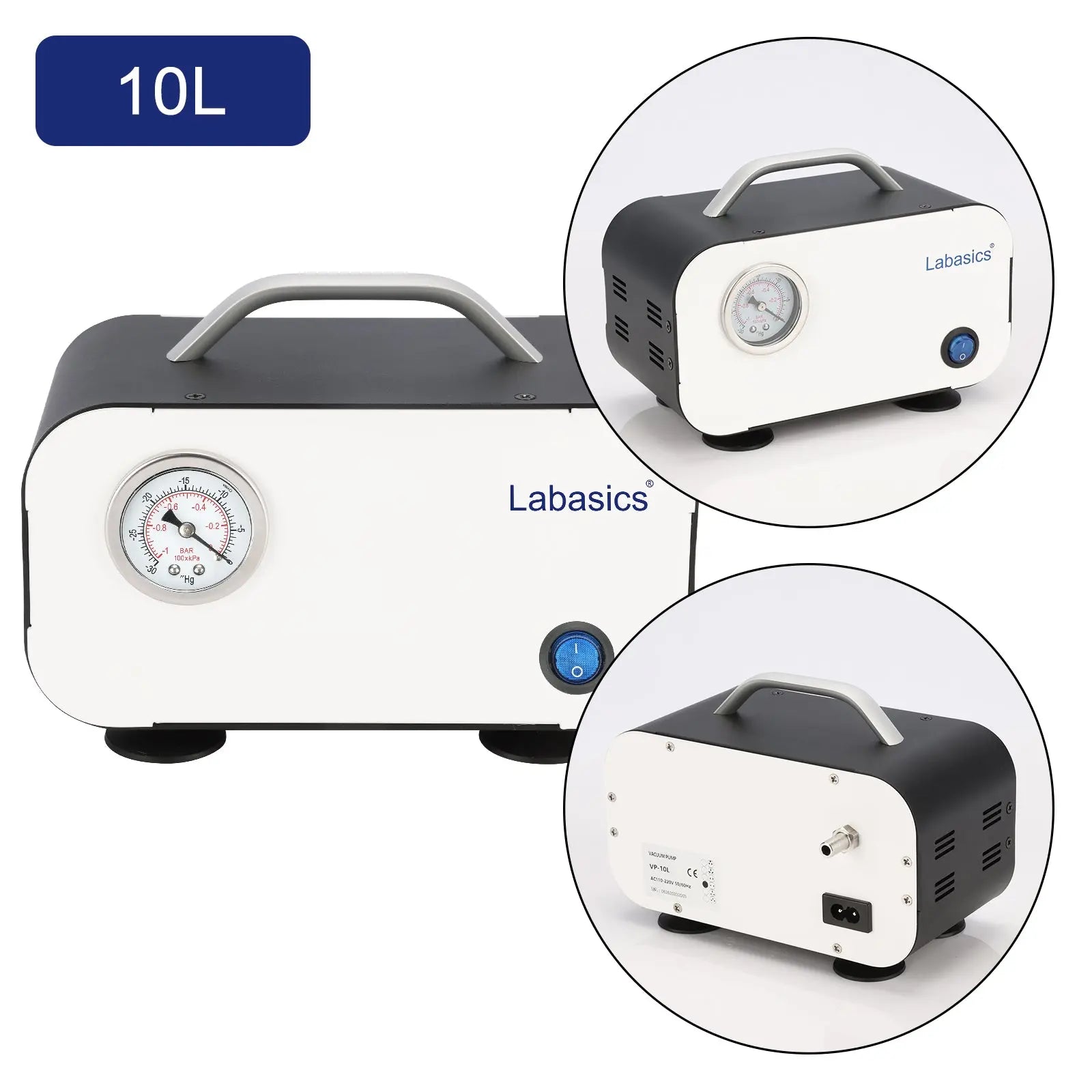 Oil Free Vacuum Pump Portable Pressure Pump, 10-30 L/min Labasics