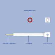 PTFE Titanium Electrode Holder Labasics