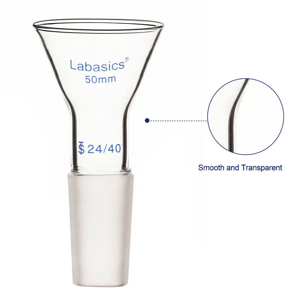 Glass Short Stem Powder Filter Funnel with 24/40 Inner Joint Labasics