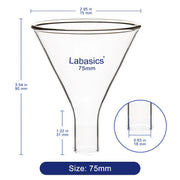 Glass Powder Funnel, 22 mm Stem Length Labasics