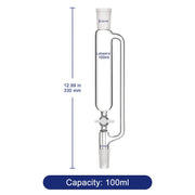 Pressure Equalizing Addition Funnel, Borosilicate Glass Dropping Funnel 24/40 Joint Labasics