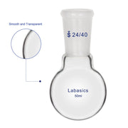Glass Round Bottom Flask with 24/40 Standard Taper Outer Joint Labasics
