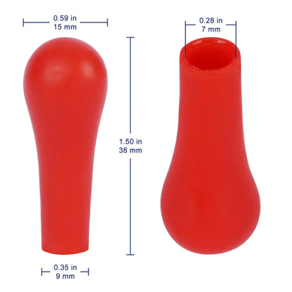 Rubber Pipette Bulb Caps, 30 Pack Labasics shop