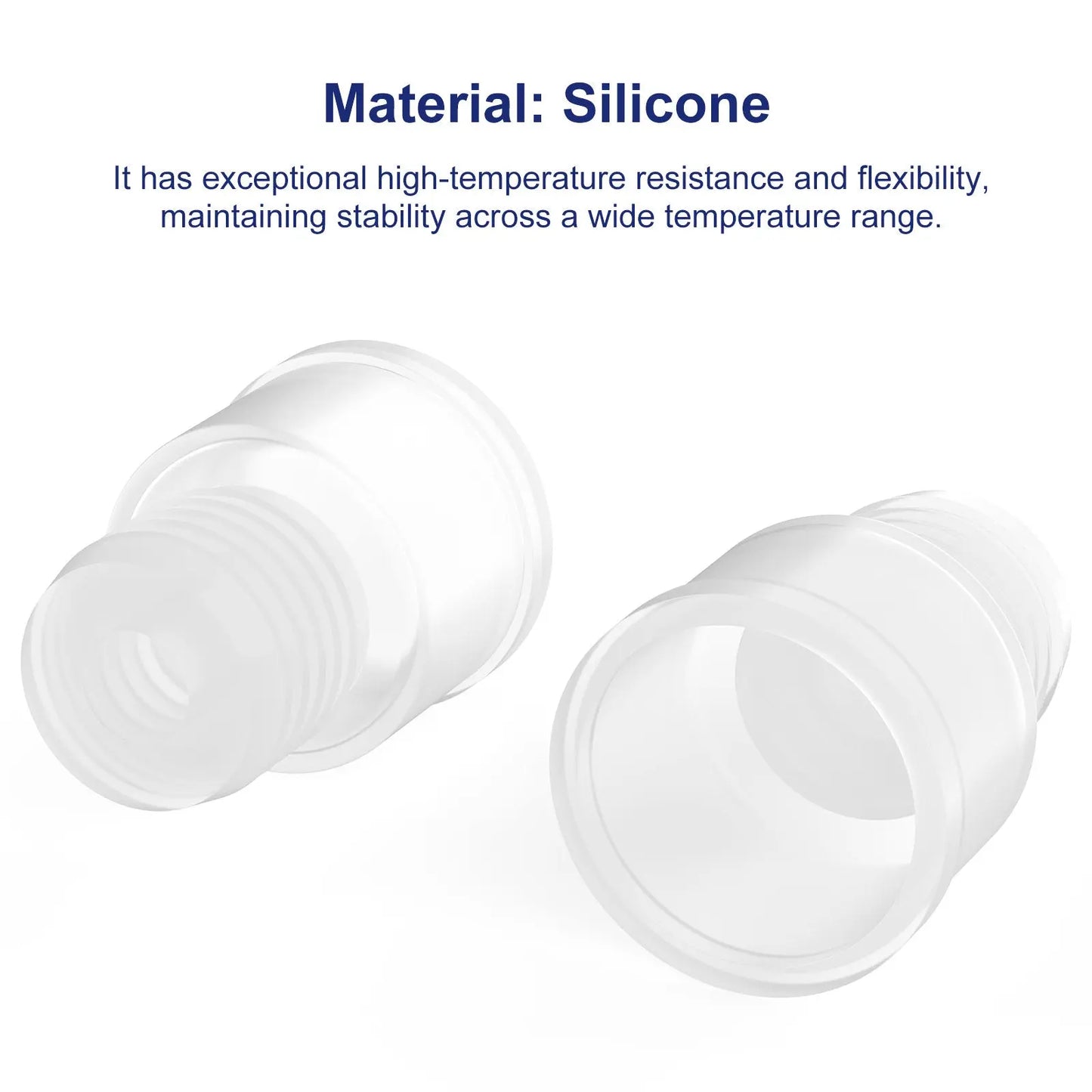 Silicone Flip-Top Stopper, Threaded Design, 10 Pack Labasics