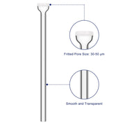 Straight Gas Dispersion Tube with 30-50 μm Fritted Pore Size and Transparent Glass Surface