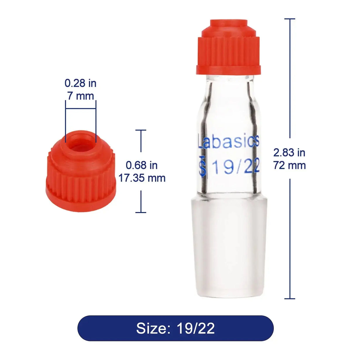 Thermometer Inlet Adapter, 80 mm Height Labasics