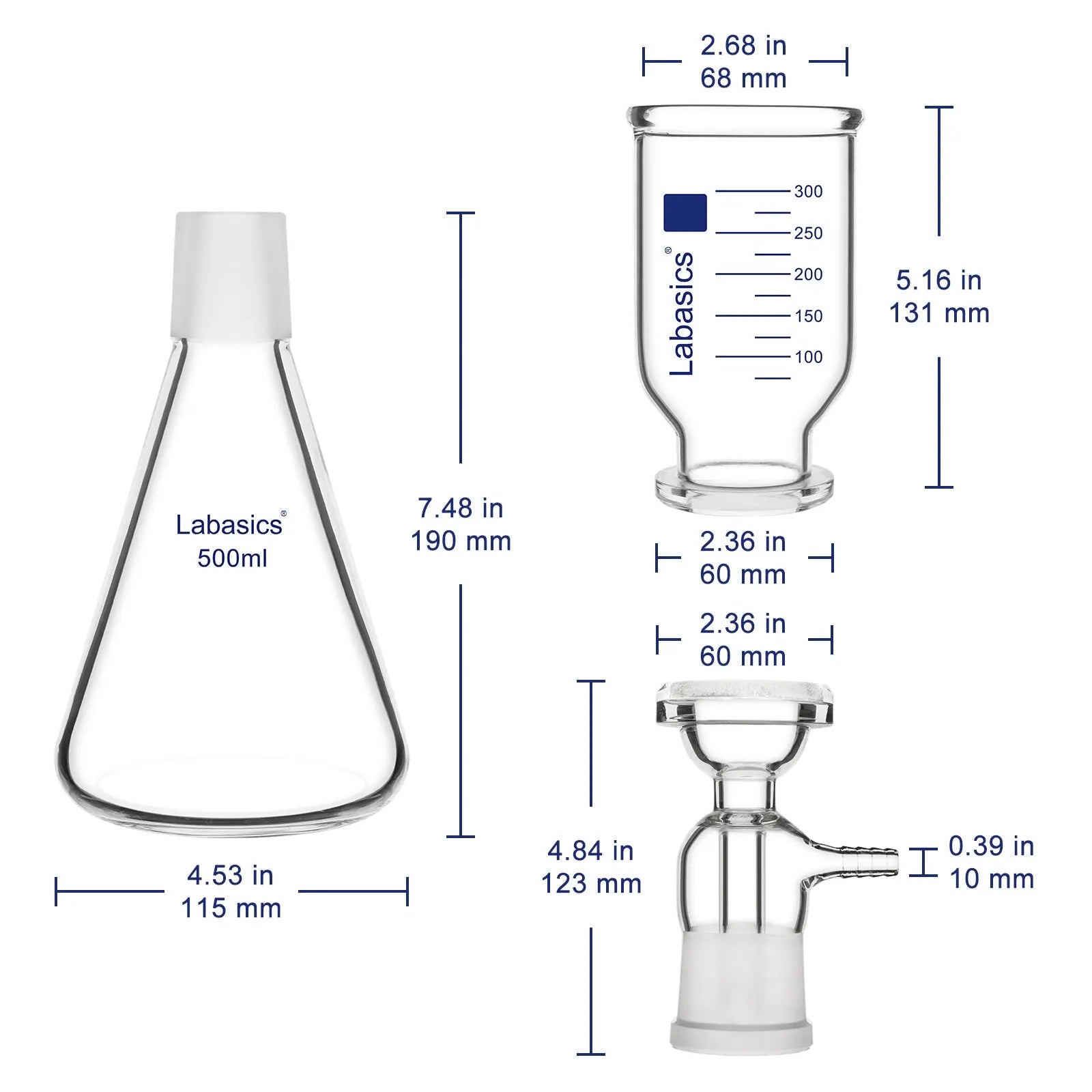 Vacuum Filtration Apparatus, 500-2000 ml Labasics