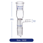 Glass Vacuum Take Off Adapter, Short Stem with 14/20 Joints Labasics