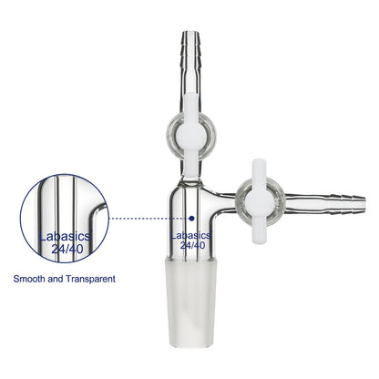 Vacuum Transfer Adapter with PTFE Valve Labasics