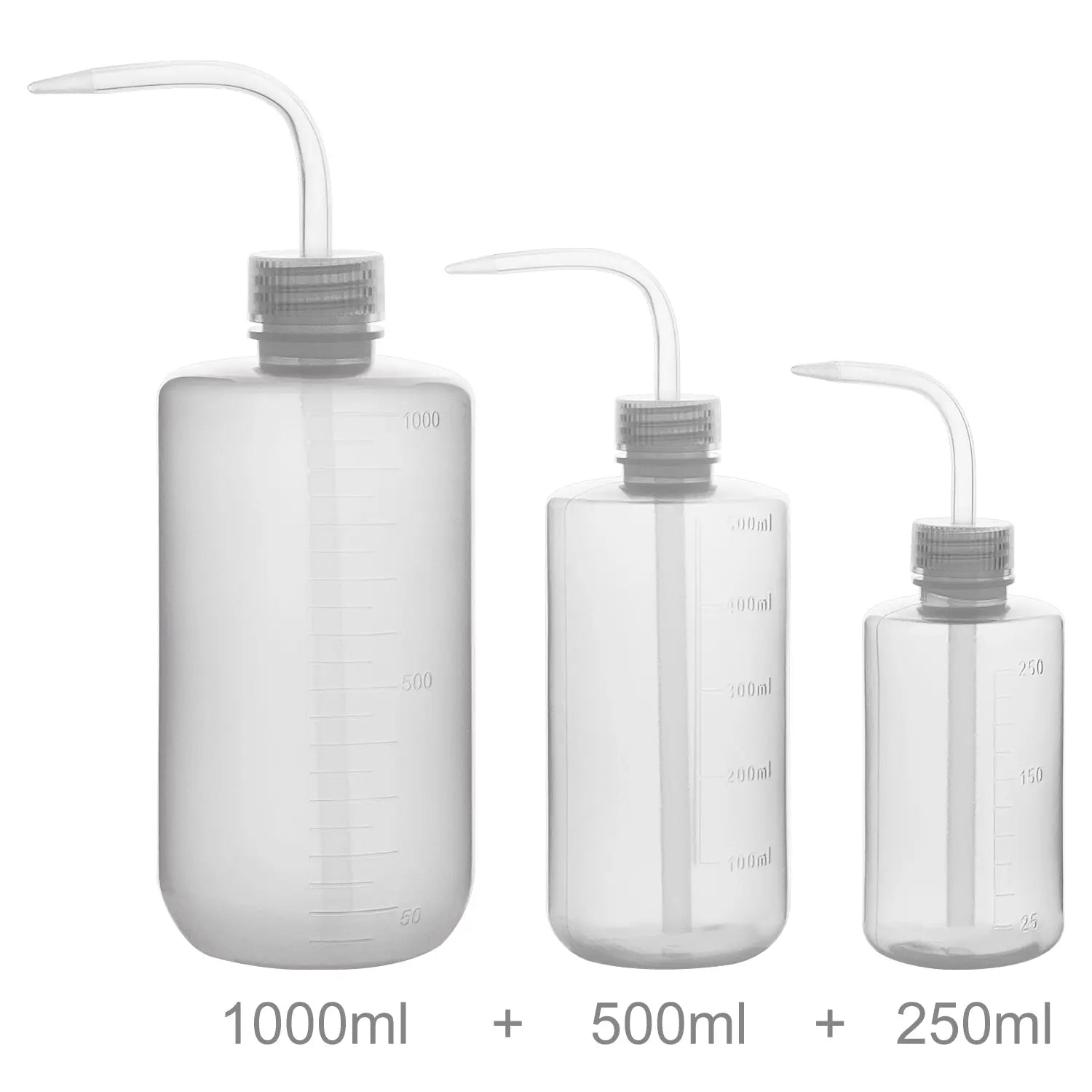 Plastic Wash Bottle, 3 Packs Labasics