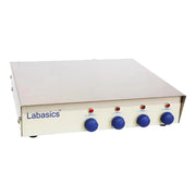 4-Position Magnetic Stirrer, 4-12L Stirring Capacity, 100-2000r/min Knob-Operated Stepless Speed Adjustment Labasics