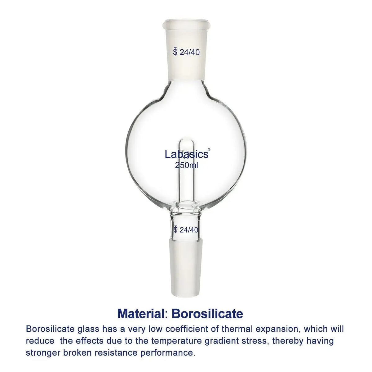 Borosilicate Glass Rotary Evaporator Bump Trap Labasics