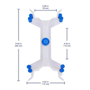 Plastic Double Burette Clamp Labasics