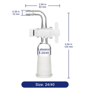 Vacuum Flow Control Adapter, Bent Hose Connection Labasics shop