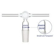 T-Shape Vacuum Flow Control Adapter, 24/40 Joint Labasics shop