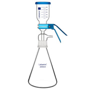 Vacuum filtration system, 2000 ml capacity, includes glass flask and beaker, 10 µm sand core filter for lab separation