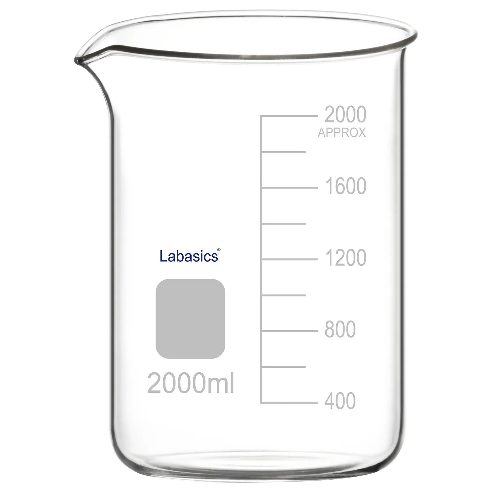 Glass Beaker with Pouring Spout, 50-1000 ml Labasics