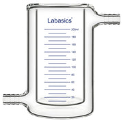 200 ml jacketed borosilicate glass beaker for heating and cooling experiments
