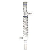 Graham condenser, 200 mm jacket length, borosilicate glass, 24/40 joints, efficient vapor condensation for laboratory distillation setups