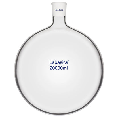 large scale laboratory reaction flask for heating and boiling processes