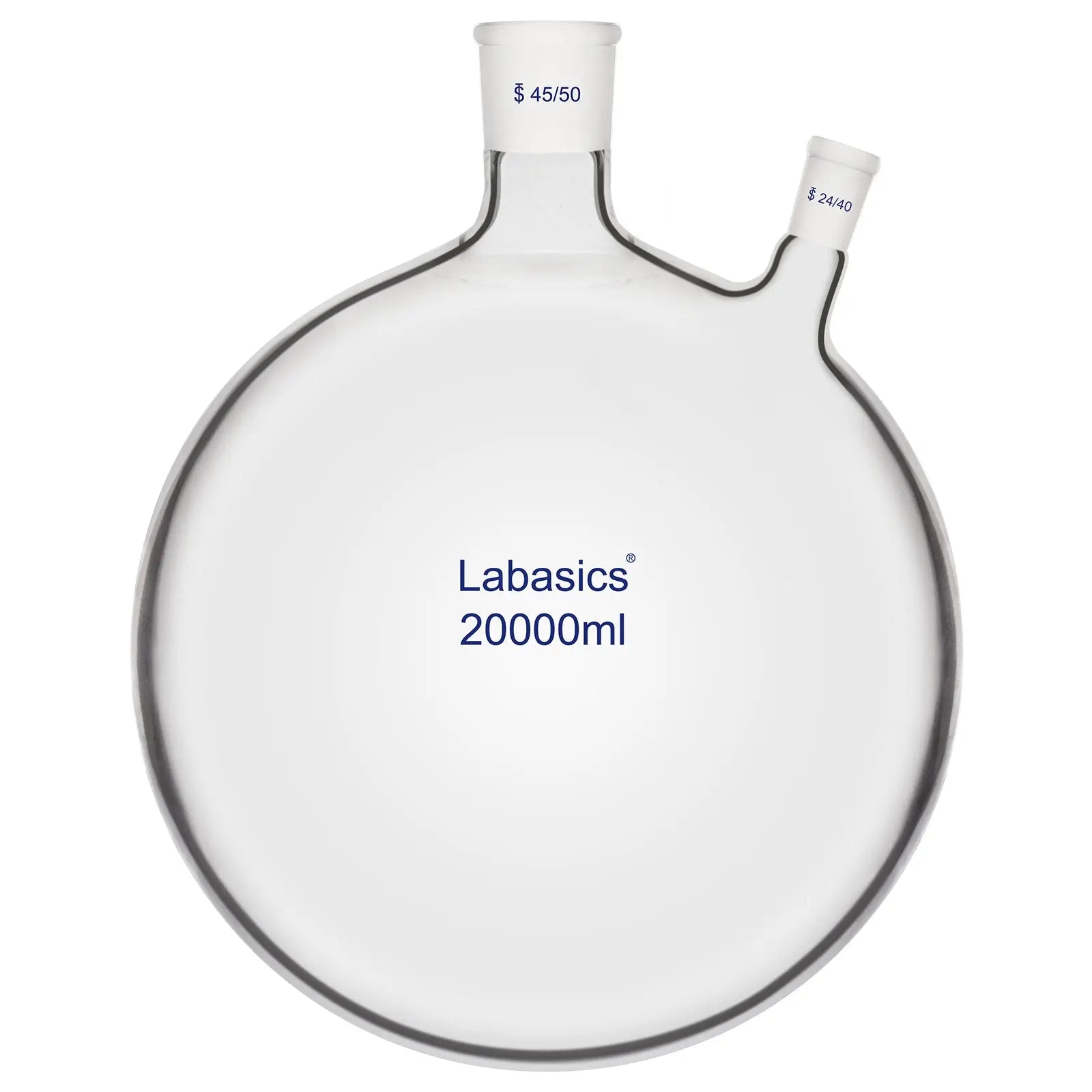 20 L two neck flask for multi step chemical reaction system heating setup