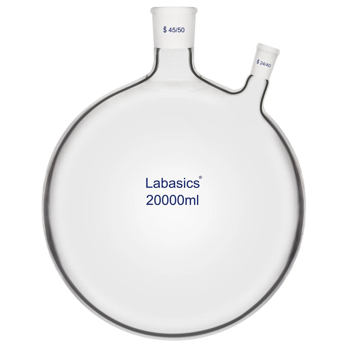 20 L two neck flask for multi step chemical reaction system heating setup
