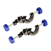 Adjustable bosshead clamp holder, 21 mm rod compatibility, aluminum alloy construction, easy-rotate plastic knobs, stable support for laboratory stand and apparatus holding