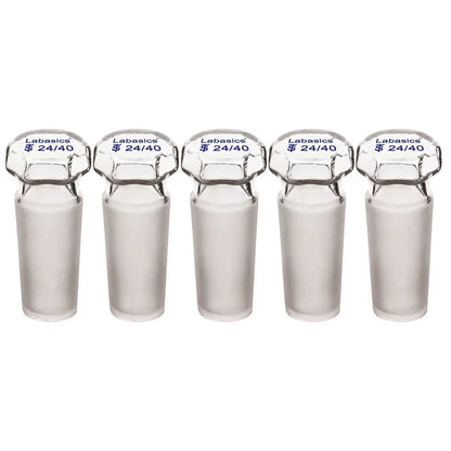 Glass Hollow Stopper, Hex Head, 1 Pack Labasics