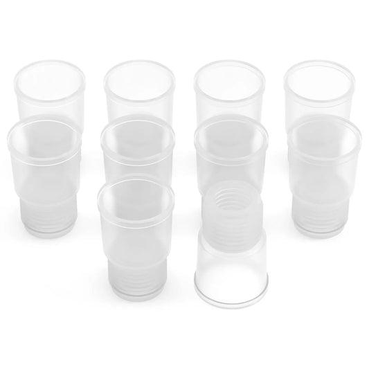 Silicone Flip-Top Stopper, Threaded Design, 10 Pack Labasics