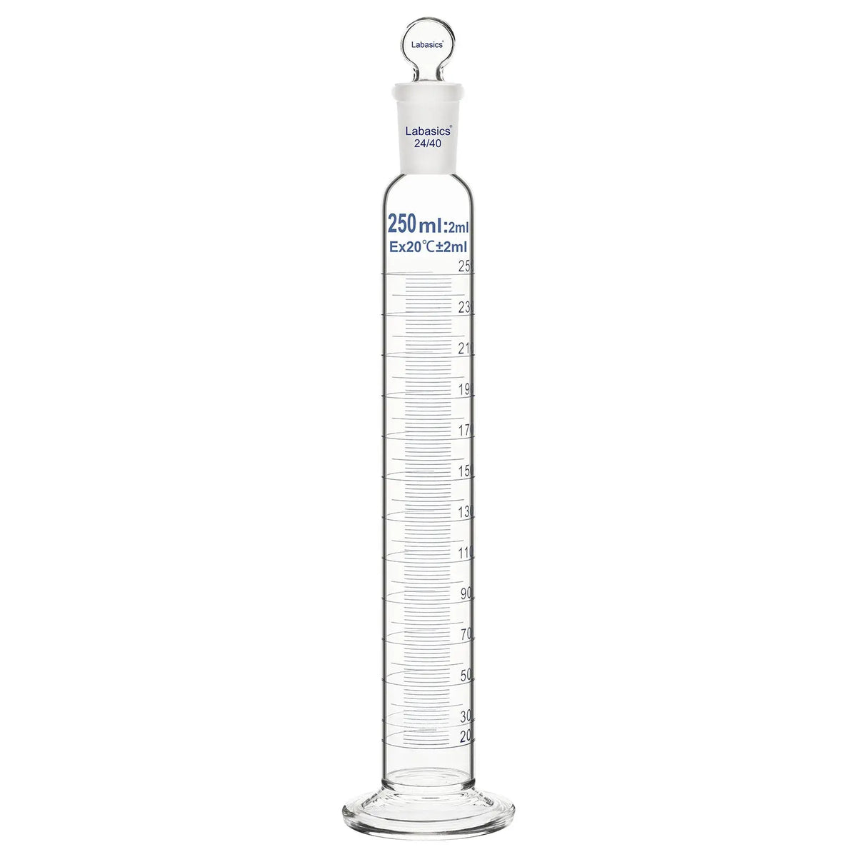 Graduated Cylinder with Stopper, 50-500 mL Labasics