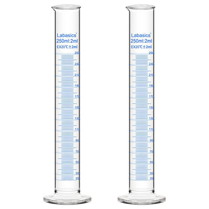 Measuring Cylinder, 10-250 mL, 2 Packs Labasics