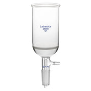 Filtering funnel, 250 mL, coarse frit glass, 24/40 joint, borosilicate construction, for fast solid-liquid separation