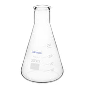 Narrow mouth Erlenmeyer flask, 250 mL, borosilicate glass, heat-resistant up to 250°C, for mixing and heating laboratory chemicals