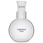 250 ml 1-neck flat bottom flask, borosilicate glass, 24/29 joint, heating flask for lab use