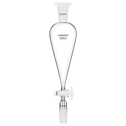 Conical Separatory Funnel, Two 24/40 Joints, 60-250ml Labasics shop