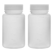 HDPE wide mouth plastic reagent bottle, 250 mL, with screw cap