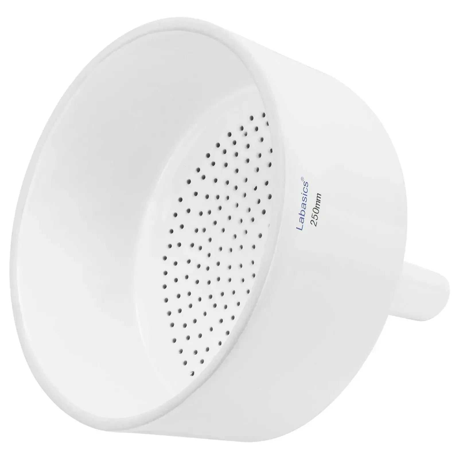 Porcelain Büchner funnel, 250 mm OD, acid-alkali resistant ceramic, perforated plate for large-scale laboratory filtration